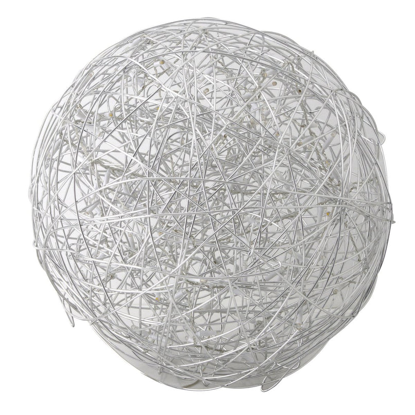LED Outer Ball "Mistle" Ø 50 cm, voor buiten, vloerlamp - metaal - aluminium - met geïntegreerde LED - Decoratie buiten