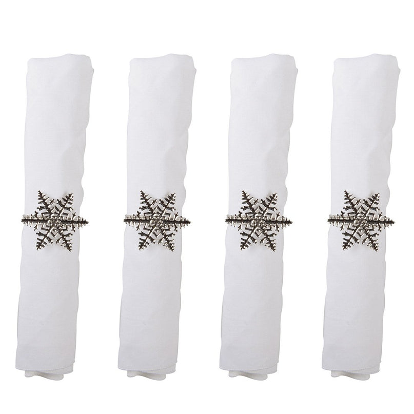 Veel 4 rondes van zilveren vlokken handdoeken