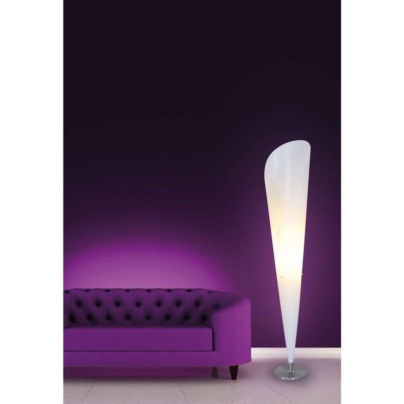 Staande lamp "tulpen" gemaakt van metaal en wit plastic, e27 socket, verlichting voor woonkamer, eetkamer of kantoor