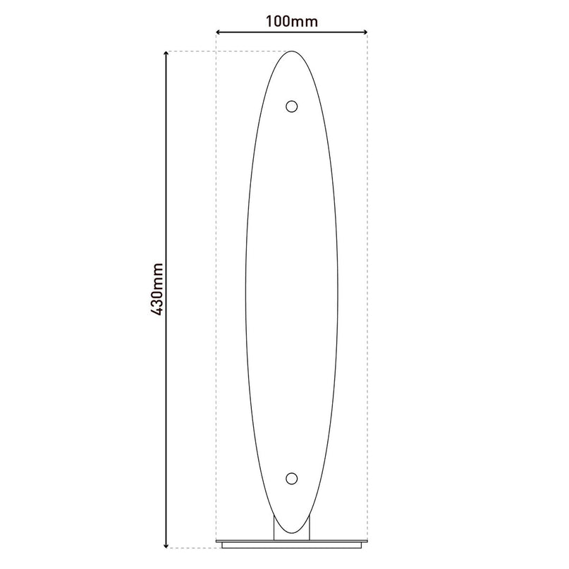 LED tafellamp "Surf" h:43cm