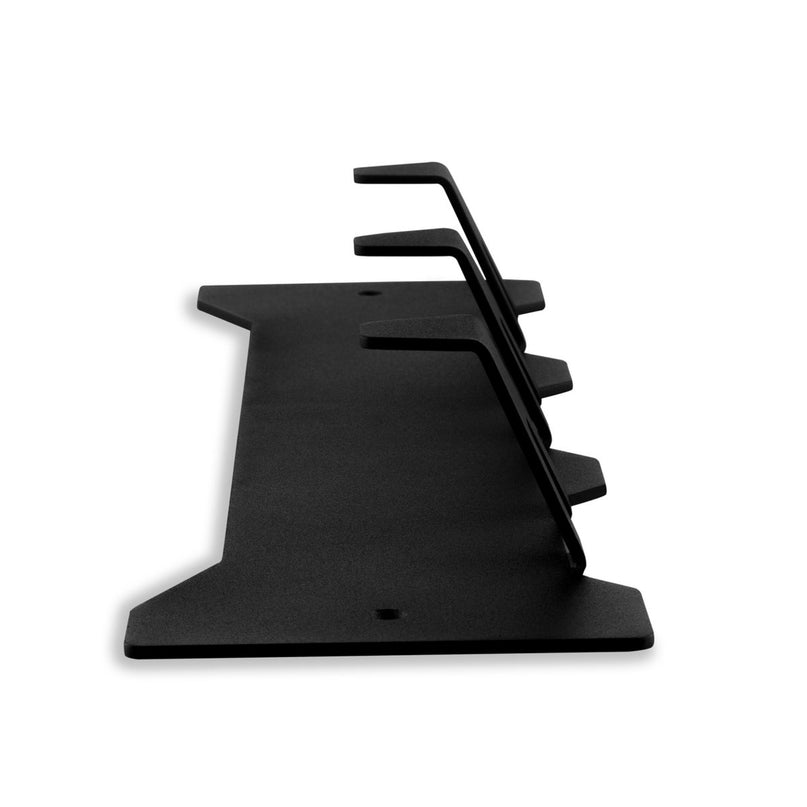 Gorillz Triangle Three - Industrieel - Wandkapstok - 3 Kapstokhaken - Zwart