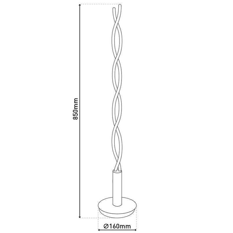 LED tafellamp h: 85cm "Twist"