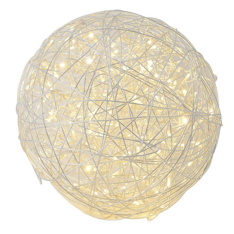 LED Outer Ball "Mistle" Ø 50 cm, voor buiten, vloerlamp - metaal - aluminium - met geïntegreerde LED - Decoratie buiten