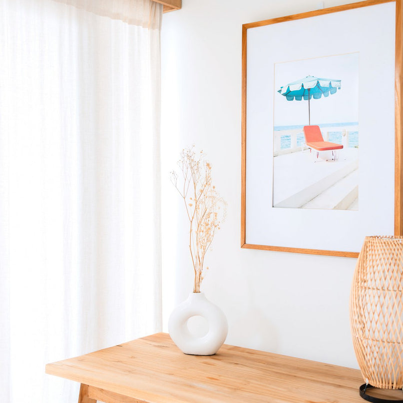 Ringvormige vaas wit – kleivaas handgemaakt – kleine bohovaas – vaas voor gedroogde bloemen – decoratieve vaas voor vensterbank, plank of tafel NUSA