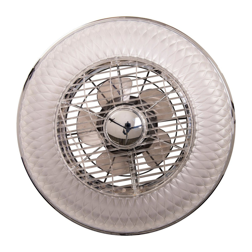 LED -plafondlicht "Viento" met ventilator, gemaakt van metaal en plastic, met geïntegreerde LED's, verlichting voor woonkamers of kantoor