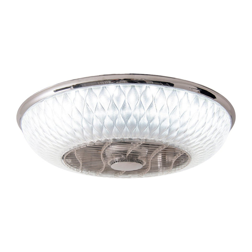 LED -plafondlicht "Viento" met ventilator, gemaakt van metaal en plastic, met geïntegreerde LED's, verlichting voor woonkamers of kantoor