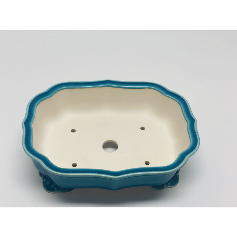 Premium geglazuurde bonsaipot van 24 cm