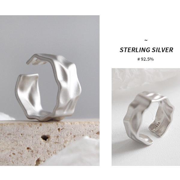 Wave n Sand getextureerde gedurfde ring