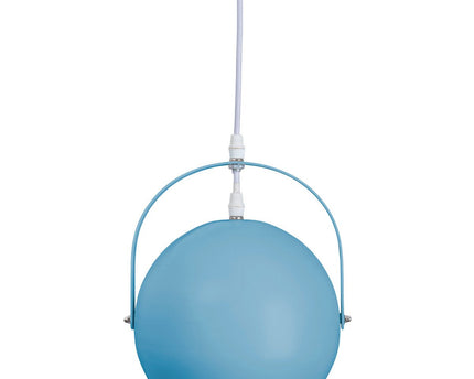 Hanger lamp "Colorado" blauw Ø ca. 25 cm, metaal, e27 socket, verlichting voor woonkamer, eetkamer, kinderkamer