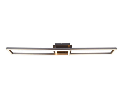 LED CCT-plafondlamp + RGB-backlight "Bantry" met veel functies, 115 cm lang, inclusief afstandsbediening
