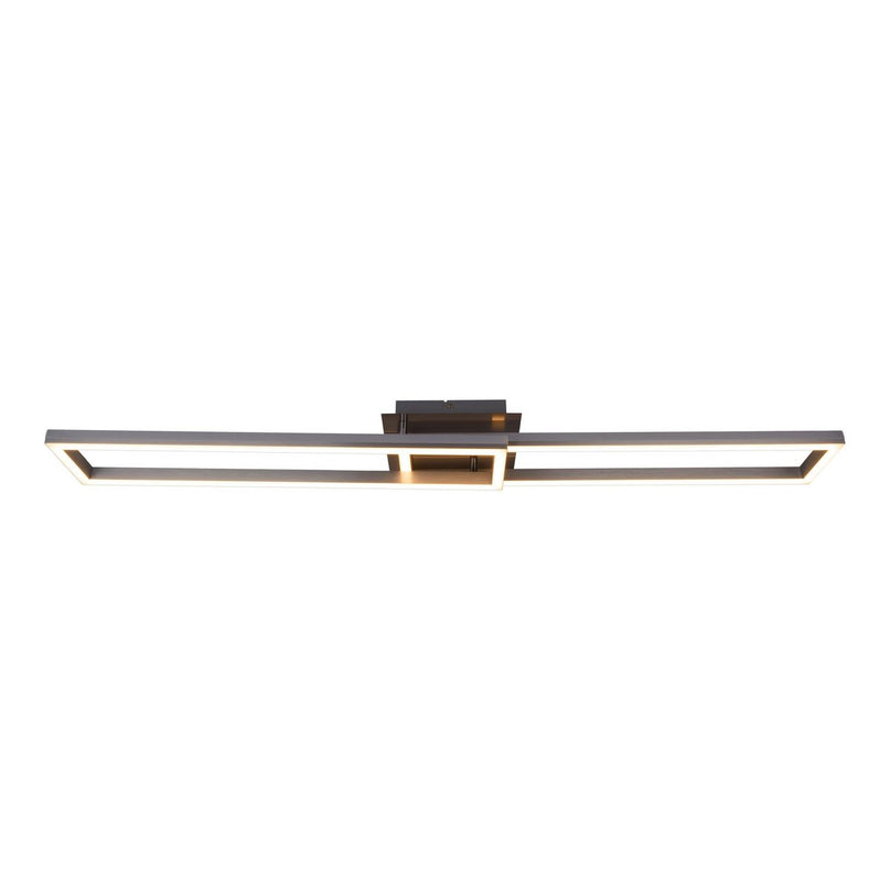 LED CCT-plafondlamp + RGB-backlight "Bantry" met veel functies, 115 cm lang, inclusief afstandsbediening