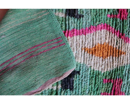 Zuiver wollen Marokkaans Berber halkleed 67 x 360 cm