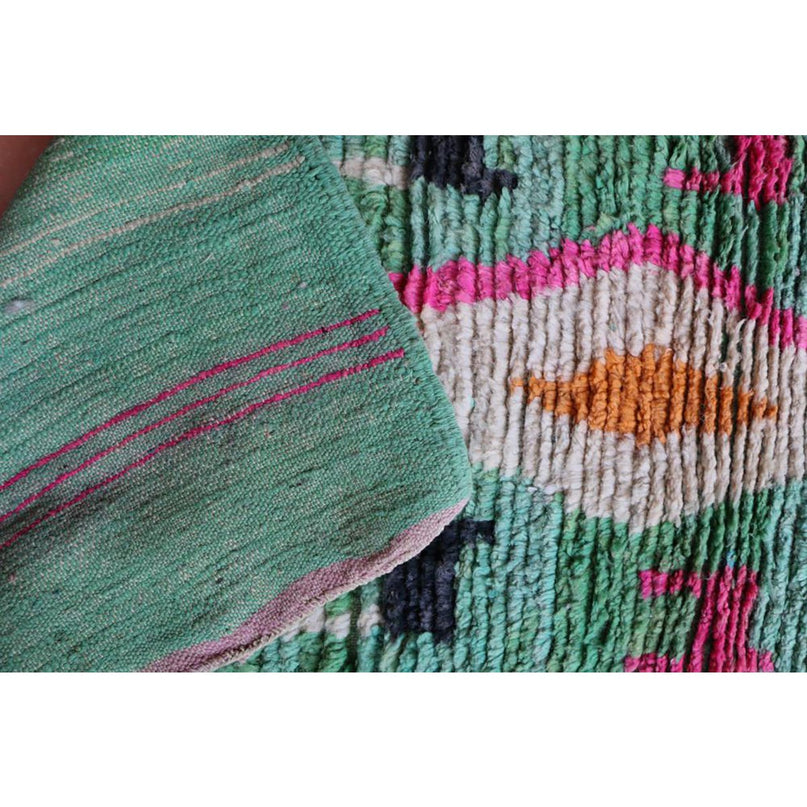 Zuiver wollen Marokkaans Berber halkleed 67 x 360 cm