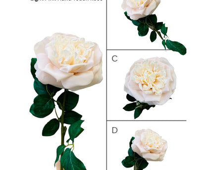 QMF Hand Touch Rose 65cm 1PCS rood