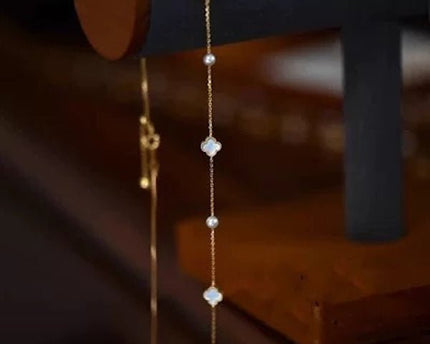Elegante MOP Lucky Clover parels kralen ketting