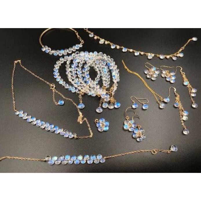 Sri Lanka Moonstone Waterdop kralen Bracelet