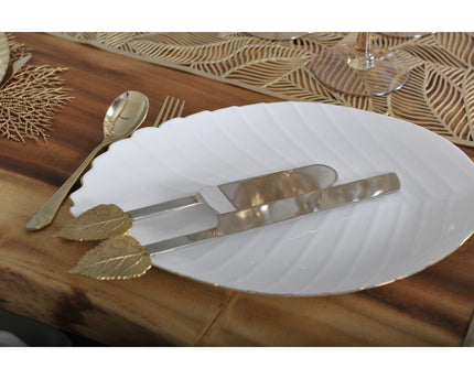 37 cm witte plaatpresentatieplaat