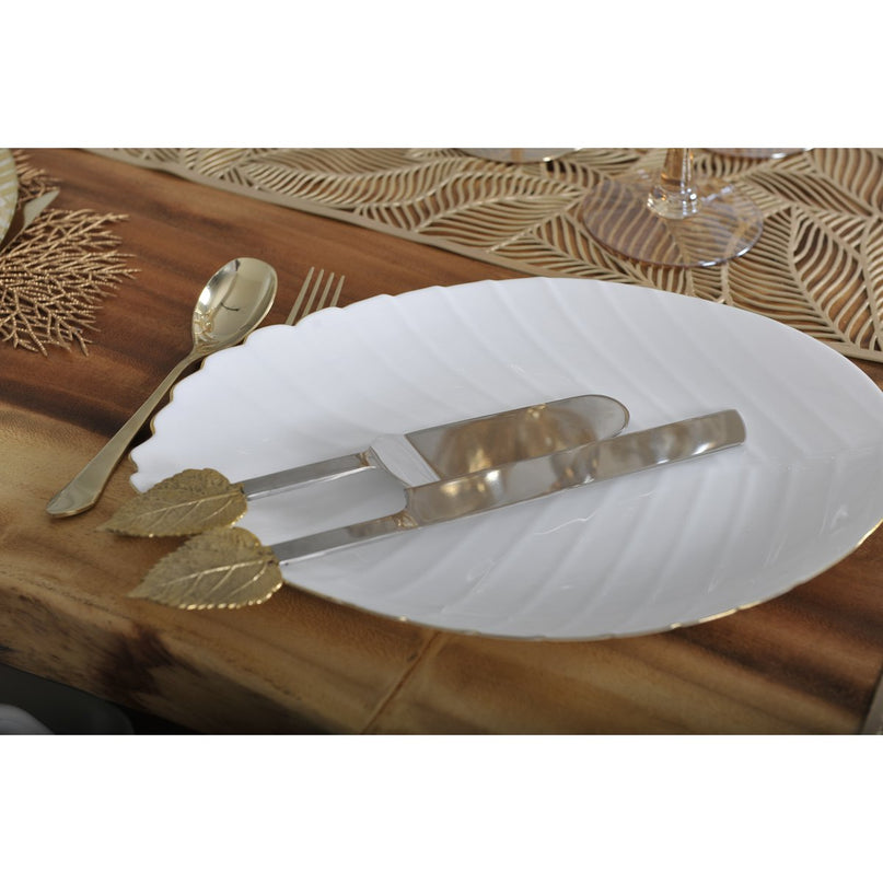 37 cm witte plaatpresentatieplaat