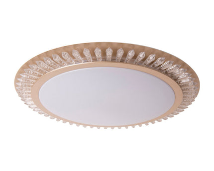 LED -plafondlicht "Madison" Ø 48 cm, veel functies, gemaakt van metaal en plastic, goud, met geïntegreerde LED's, verlichting voor woonkamers of kantoor
