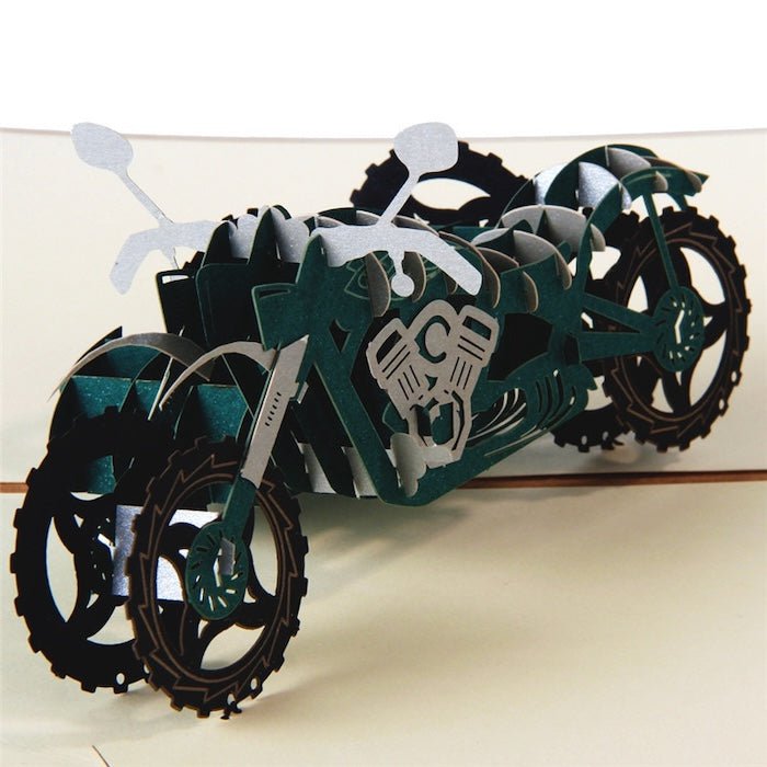 3D -kaart voor hem voor papa - Jeep en Motorbike Design