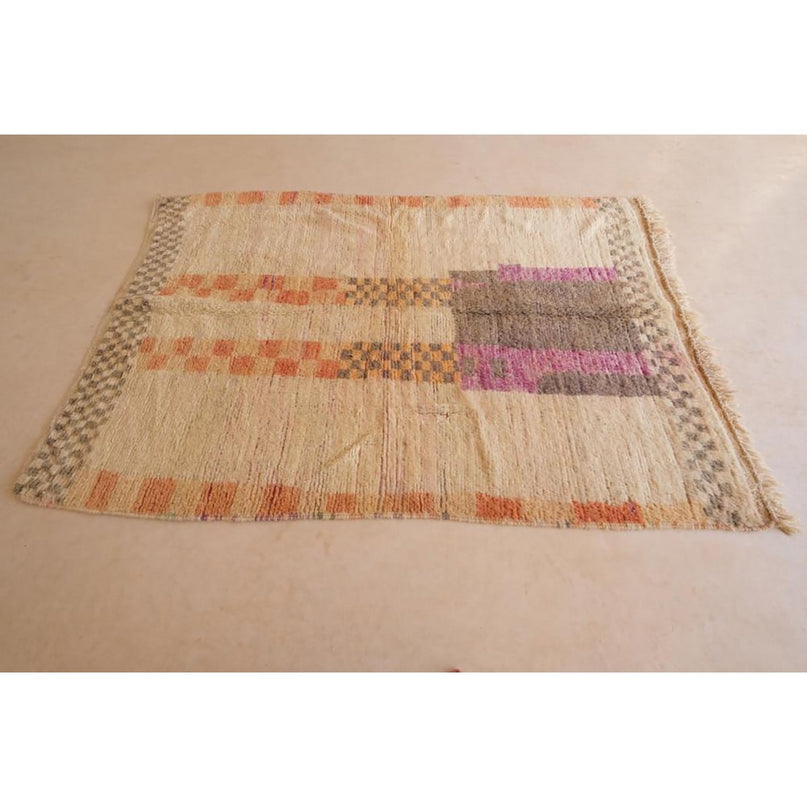 Zuiver wollen Marokkaans Berber-tapijt 147 x 223 cm