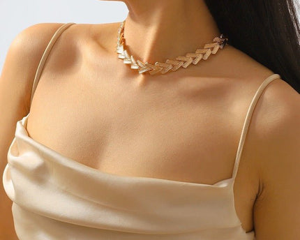 Gedurfde look V-ketting ketting en armband