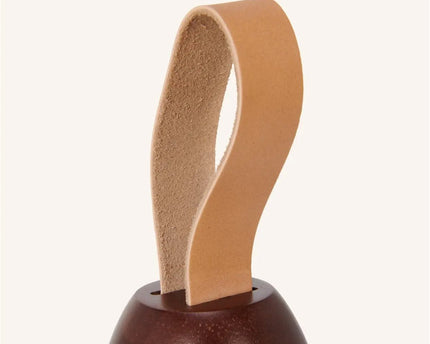 Liv donkerbruine oplaadbare lamp – leren band, dimbaar, 3 lichtmodi, draadloos