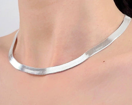 Unisex visgraatketting - 7 mm breed