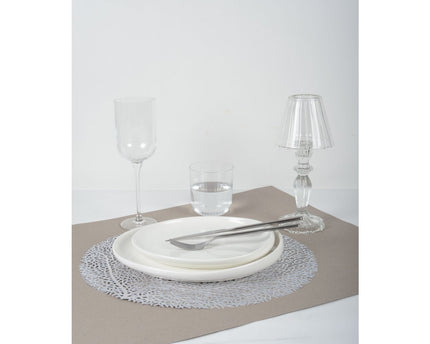 H24.5cm glazen kandelaar