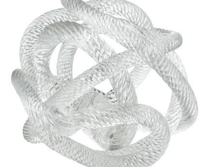 Klein geknoopt glassculptuur (S) Diameter 10cm