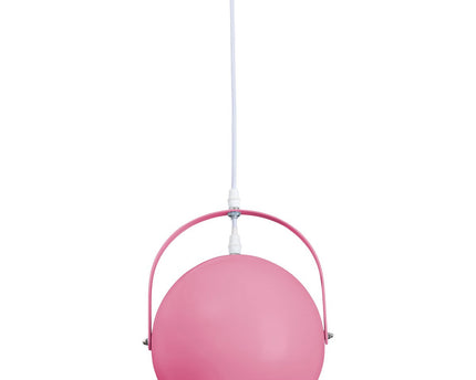 Hanger lamp "Colorado" roze Ø ca. 25 cm, metaal, E27 -aansluiting, verlichting voor woonkamer, eetkamer, kinderkamer