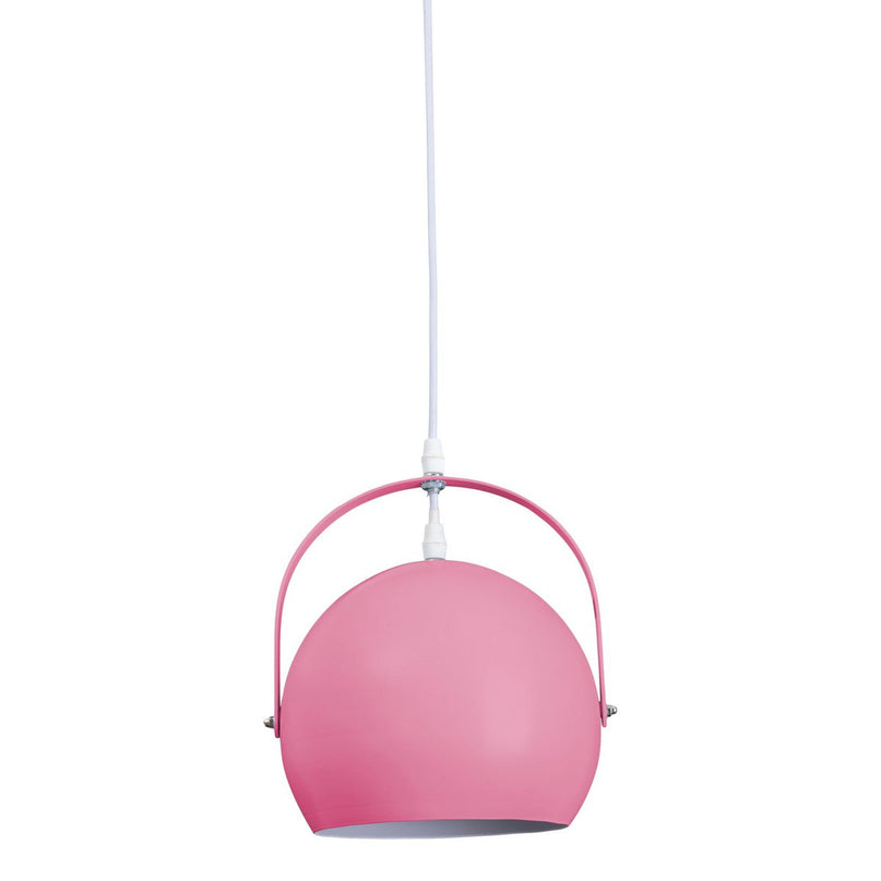 Hanger lamp "Colorado" roze Ø ca. 25 cm, metaal, E27 -aansluiting, verlichting voor woonkamer, eetkamer, kinderkamer