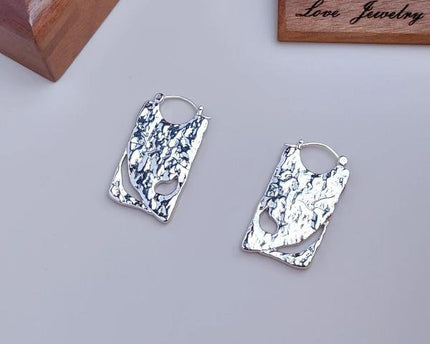 Unieke Board Drop Oorbellen - Goud en Zilver