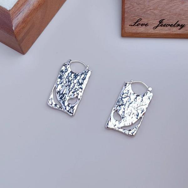 Unieke Board Drop Oorbellen - Goud en Zilver
