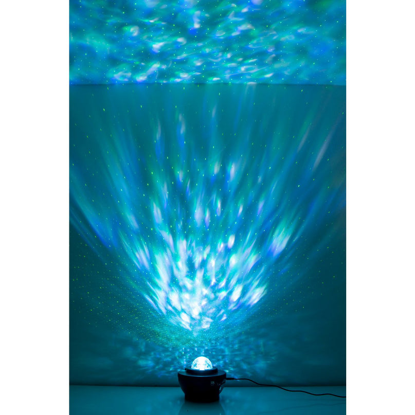Atmosferische Galaxy LED -projector, decoratieve verlichting gemaakt van plastic, kleurrijke, geïntegreerde LED, voor binnen