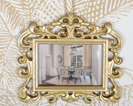 Horizontaal gouden frame om 10x15 cm op te hangen