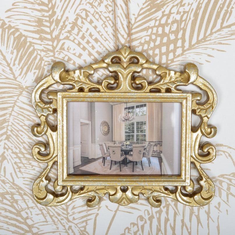 Horizontaal gouden frame om 10x15 cm op te hangen