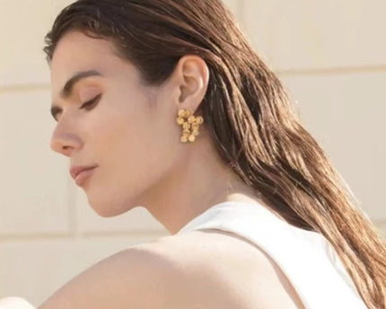 Elegante bloemboeket oorbellen