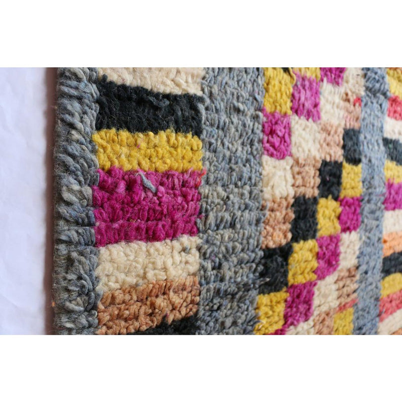 Zuiver wollen Marokkaans Berber halkleed 71 x 413 cm