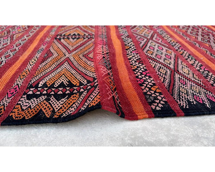 Zuiver wollen Marokkaans Kelim Berber tapijt 150 x 285 cm