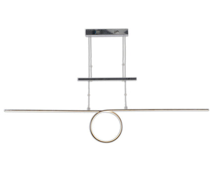 Led in ruil daarvoor hanglamp "looplijn" 130 cm lang, met geïntegreerde LED, gemaakt van metaal en plastic