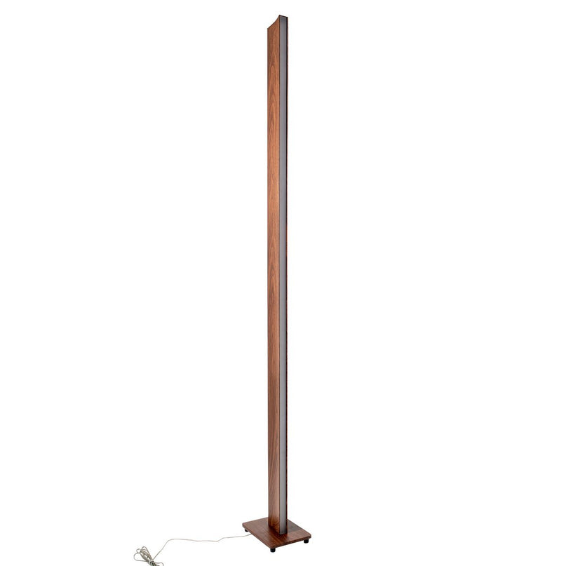 LED vloerlamp "Madera" h: 152cm naturel