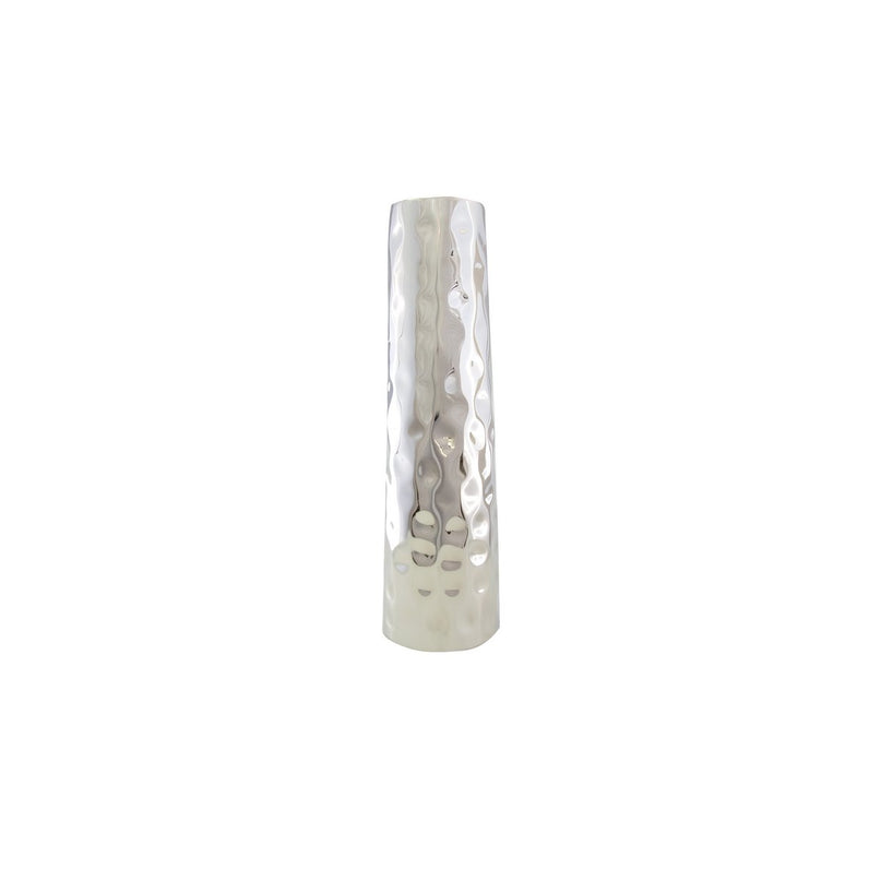 Gehamerd vaas 12x12x41cm