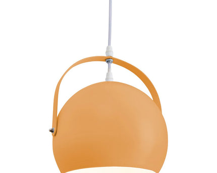 Hanger lamp "Colorado" oranje Ø ca. 25 cm, metaal, E27 -aansluiting, verlichting voor woonkamer, eetkamer, kinderkamer