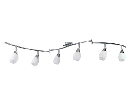 6 LED wand- en plafondrails "Rome"