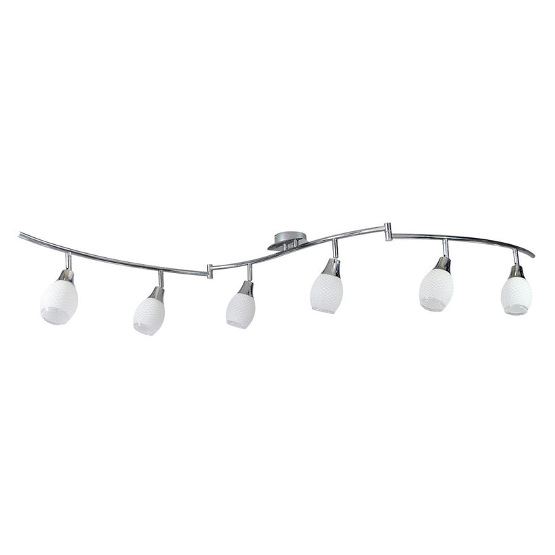 6 LED wand- en plafondrails "Rome"