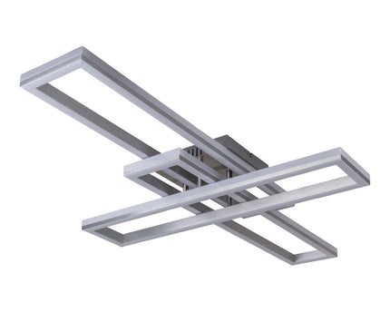 LED CCT-plafondlamp + RGB-backlight "Bantry" met veel functies, 95 cm lang, inclusief afstandsbediening