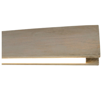 LED -plafondlicht "recht", 97,5 cm lang, gemaakt van metaal, hout, acryl en ashout, voor woonkamers en kantoor
