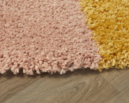 Dik en comfortabel rond kindervloerkleed COLORS