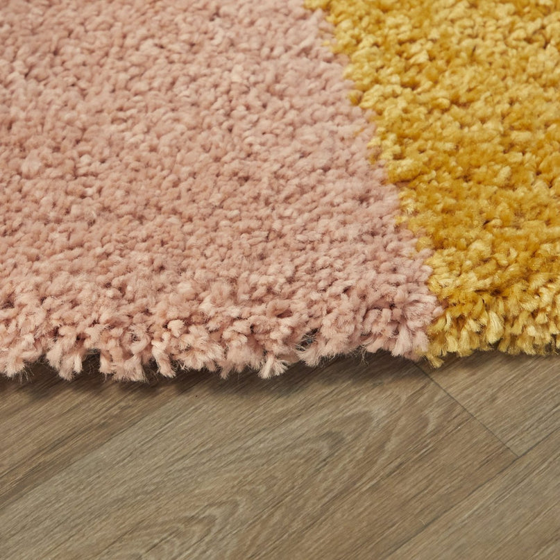 Dik en comfortabel rond kindervloerkleed COLORS